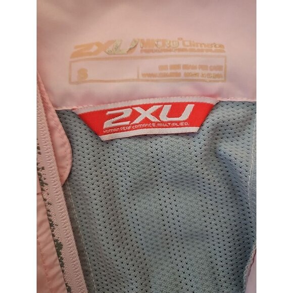 2xu Micro Climate Women's Jacket Mesh Pink Running Size S - Picture 6 of 6